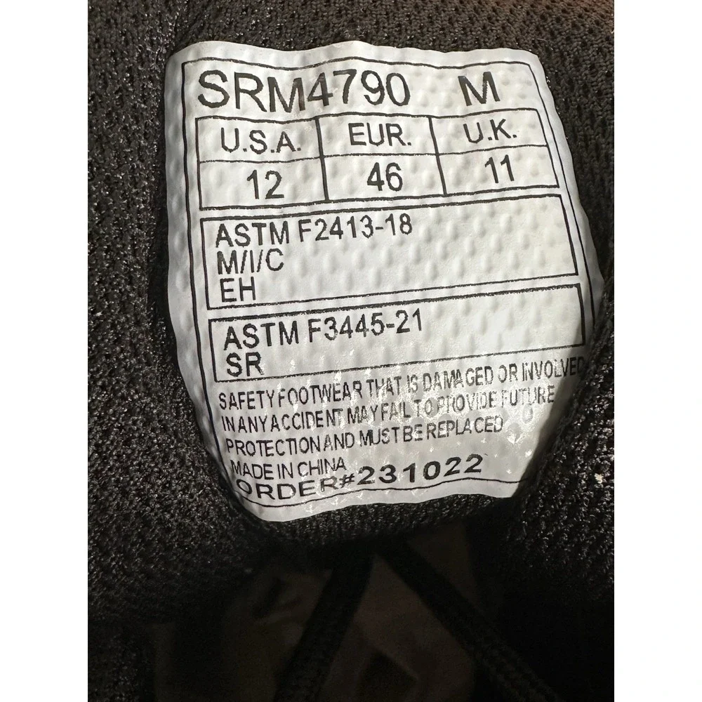 SR Max Boone, Men's, Hikers Style Comp Toe EH Slip Resistant Shoe US‎ 12